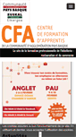 Mobile Screenshot of cfa.agglo-cotebasque.fr